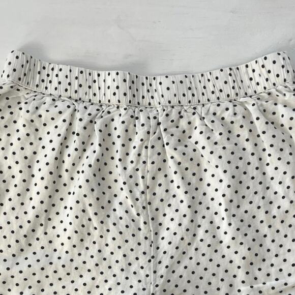 Kate Spade Polka Dot Shorts Womens Size S White Black Linen Blend Comfort Casual - Picture 5 of 16
